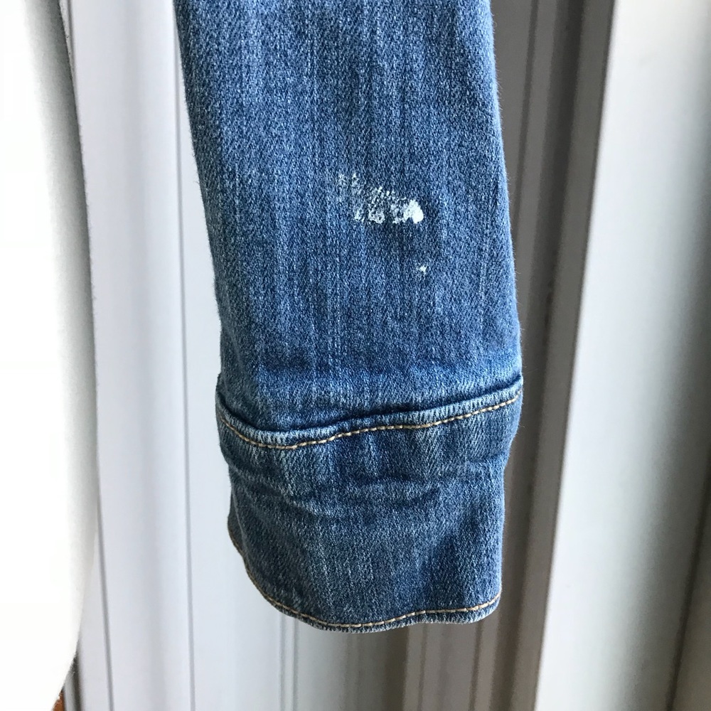 Aeropostale Distressed Cropped Jean Jacket *J10 - Picture 4 of 8
